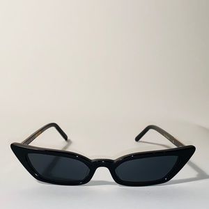 Poppy Lissiman Black Le Skinny Sunglasses